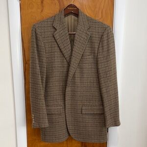 Polo by Ralph Lauren Tan Checkered Blazer